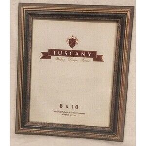 Tuscany Gold Black Picture Frame Wood Gold 8x10